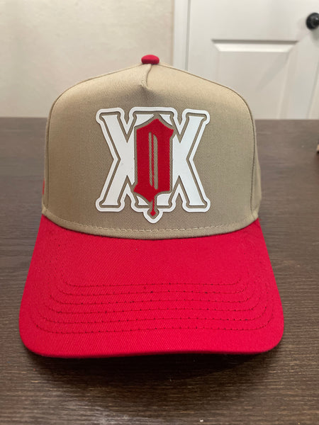 XXO 5 Panel - Oatmeal/Red